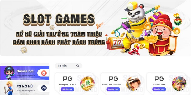 Danh sách sảnh slots game được ưa chuộng nhất